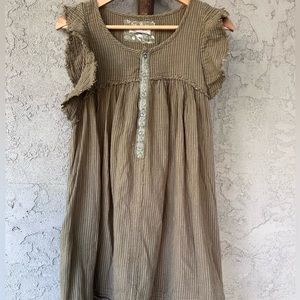 We the free by Free People Large brown/green twill dress
